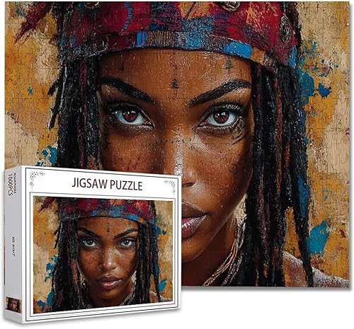 Puzzle 3000 Teile Frau Puzzle Erwachsene Groß Panorama, Klassische Schwerpuzzle PäDagogisches Spiel Herausforderung Impossible Kunstpuzzle, Compact Box Mit Poster Geschenke für Frauen/MäNner L-4 von Zhagynob