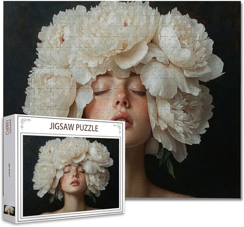 Puzzle 3000 Teile Frau Puzzle Erwachsene Groß Panorama, Klassische Schwerpuzzle PäDagogisches Spiel Herausforderung Impossible Kunstpuzzle, Compact Box Mit Poster Geschenke für Frauen/MäNner W-9 von Zhagynob