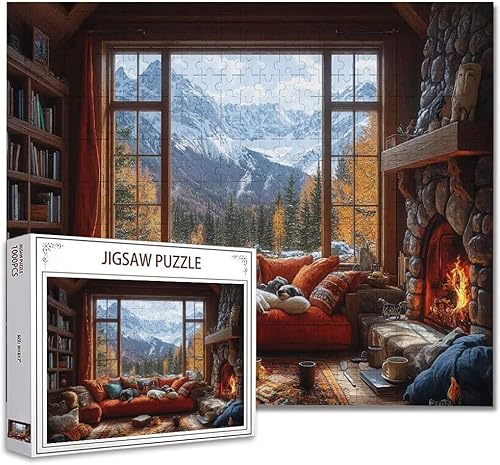 Puzzle 3000 Teile Landschaft Puzzle Erwachsene Groß Panorama, Klassische Schwerpuzzle PäDagogisches Spiel Herausforderung Impossible Kunstpuzzle, Compact Box Mit Poster Geschenke für Frauen/MäNner U-4 von Zhagynob