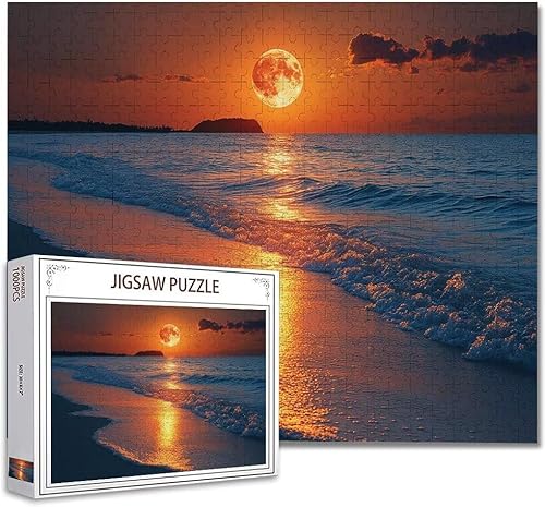 Puzzle 3000 Teile Landschaft Puzzle Erwachsene Groß Panorama, Klassische Schwerpuzzle PäDagogisches Spiel Herausforderung Impossible Kunstpuzzle, Compact Box Mit Poster Geschenke für Frauen/MäNner S-1 von Zhagynob