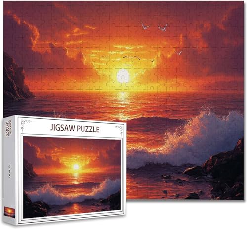 Puzzle 3000 Teile Landschaft Puzzle Erwachsene Groß Panorama, Klassische Schwerpuzzle PäDagogisches Spiel Herausforderung Impossible Kunstpuzzle, Compact Box Mit Poster Geschenke für Frauen/MäNner R-8 von Zhagynob