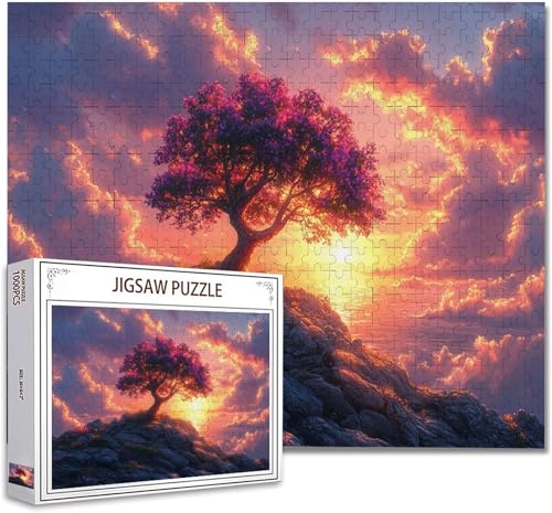 Puzzle 3000 Teile Landschaft Puzzle Erwachsene Groß Panorama, Klassische Schwerpuzzle PäDagogisches Spiel Herausforderung Impossible Kunstpuzzle, Compact Box Mit Poster Geschenke für Frauen/MäNner J-8 von Zhagynob