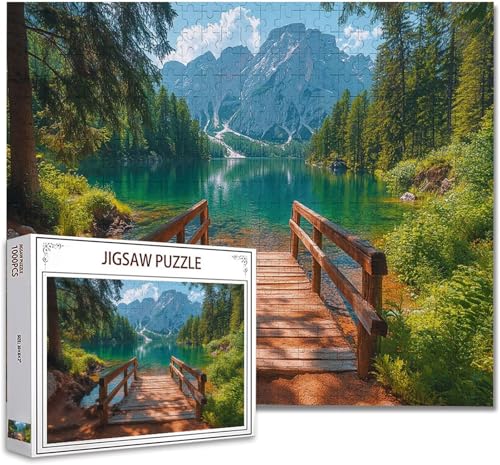 Puzzle 3000 Teile Landschaft Puzzle Erwachsene Groß Panorama, Klassische Schwerpuzzle PäDagogisches Spiel Herausforderung Impossible Kunstpuzzle, Compact Box Mit Poster Geschenke für Frauen/MäNner E-9 von Zhagynob
