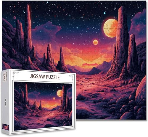 Puzzle 3000 Teile Landschaft Puzzle Erwachsene Groß Panorama Klassische Schwerpuzzle PäDagogisches Spiel Herausforderung Impossible Kunstpuzzle, Compact Box Mit Poster Geschenke für Frauen/MäNner Y-05 von Zhagynob