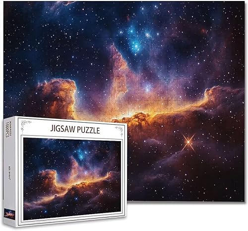 Puzzle 3000 Teile Sternenhimmel Puzzle Erwachsene Panorama Klassische Schwerpuzzle PäDagogisches Spiel Herausforderung Impossible Kunstpuzzle, Compact Box Mit Poster Geschenke für Frauen/MäNner S-8 von Zhagynob