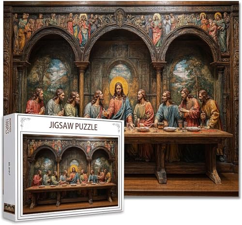 Puzzle 500 Teile Das letzte Abendmahl Klassische Puzzle Erwachsene Holzpuzzle EIN Herausforderndes RäTsel Trainieren Gehirn Denken Compact Box Mit Poster, Puzzlespiele Die Ganze Familie 52x38cm Q-5 Puzzle 500 Teile Das letzte Abendmahl Klassische Puzzle Erwachsene Holzpuzzle EIN Herausforderndes RäTsel Trainieren Gehirn Denken Compact Box Mit Poster, Puzzlespiele Die Ganze Familie 52x38cm Q-5 von Zhagynob