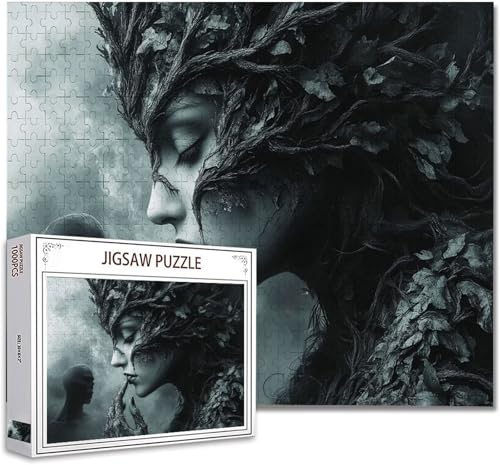 Puzzle 500 Teile Hexe Klassische Puzzle Erwachsene Holzpuzzle EIN Herausforderndes RäTsel Denken Trainieren Gehirn Stimulieren Compact Box Mit Poster Puzzlespiele für Die Ganze Familie 52x38cm G-4 von Zhagynob