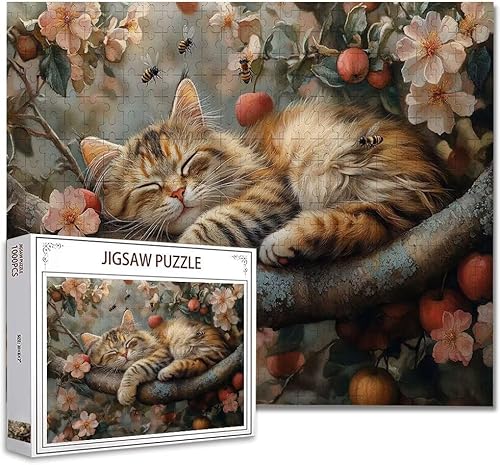 Puzzle 500 Teile Katze Tier Klassische Puzzle Erwachsene Holzpuzzle EIN Herausforderndes RäTsel Denken Trainieren Gehirn Stimulieren Compact Box Mit Poster, Puzzlespiele Die Ganze Familie 52x38cm G-9 Puzzle 500 Teile Katze Tier Klassische Puzzle Erwachsene Holzpuzzle EIN Herausforderndes RäTsel Denken Trainieren Gehirn Stimulieren Compact Box Mit Poster, Puzzlespiele Die Ganze Familie 52x38cm G-9 von Zhagynob