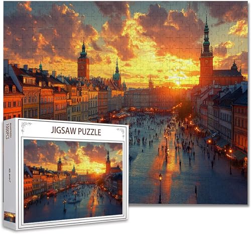Puzzle 500 Teile Landschaft Klassische Puzzle Erwachsene Holzpuzzle EIN Herausforderndes RäTsel Denken Trainieren Gehirn Stimulieren Compact Box Mit Poster, Puzzlespiele Die Ganze Familie 52x38cm Z-6 von Zhagynob