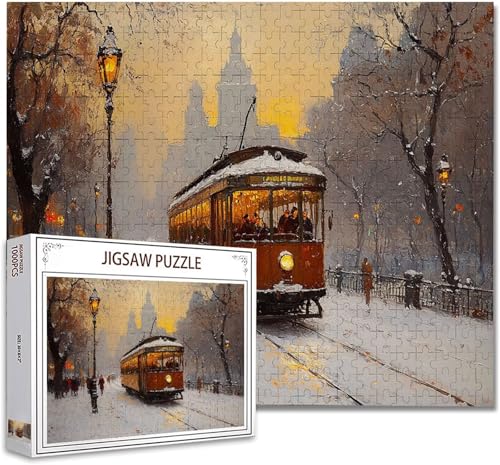 Puzzle 500 Teile Landschaft Klassische Puzzle Erwachsene Holzpuzzle Ein Herausforderndes RäTsel Denken Trainieren Gehirn Stimulieren Compact Box Mit Poster, Puzzlespiele Die Ganze Familie 52x38cm H-11 von Zhagynob