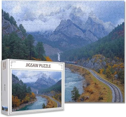 Puzzle 500 Teile Landschaft Klassische Puzzle Erwachsene Holzpuzzle Ein Herausforderndes RäTsel Denken Trainieren Gehirn Stimulieren Compact Box Mit Poster, Puzzlespiele Die Ganze Familie 52x38cm L-17 von Zhagynob