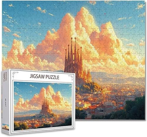 Puzzle 500 Teile Landschaft Klassische Puzzle Erwachsene Holzpuzzle Ein Herausforderndes RäTsel Denken Trainieren Gehirn Stimulieren Compact Box Mit Poster, Puzzlespiele Die Ganze Familie 52x38cm R-28 von Zhagynob