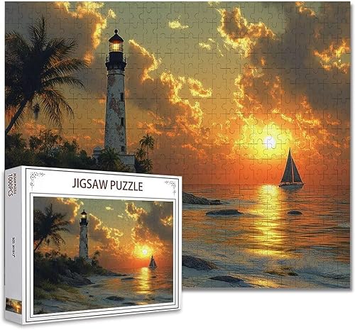 Puzzle 500 Teile Leuchtturm Klassische Puzzle Erwachsene Holzpuzzle EIN Herausforderndes RäTsel Denken Trainieren Gehirn Stimulieren Compact Box Mit Poster, Puzzlespiele Die Ganze Familie 52x38cm Y-1 Puzzle 500 Teile Leuchtturm Klassische Puzzle Erwachsene Holzpuzzle EIN Herausforderndes RäTsel Denken Trainieren Gehirn Stimulieren Compact Box Mit Poster, Puzzlespiele Die Ganze Familie 52x38cm Y-1 von Zhagynob