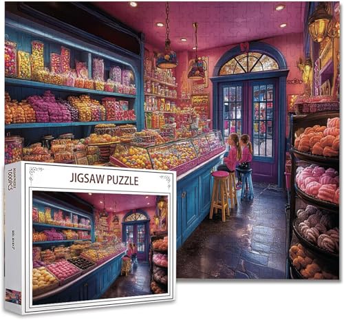 Puzzle 500 Teile Süßwarengeschäft Klassische Puzzle Erwachsene Holzpuzzle EIN Herausforderndes RäTsel Trainieren Gehirn Denken Compact Box Mit Poster, Puzzlespiele Die Ganze Familie 52x38cm F-3 Puzzle 500 Teile Süßwarengeschäft Klassische Puzzle Erwachsene Holzpuzzle EIN Herausforderndes RäTsel Trainieren Gehirn Denken Compact Box Mit Poster, Puzzlespiele Die Ganze Familie 52x38cm F-3 von Zhagynob