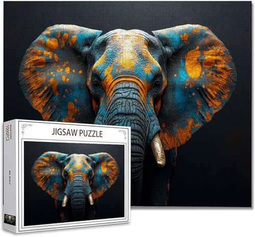 Puzzle 500 Teile Tier Klassische Puzzle Erwachsene Holzpuzzle EIN Herausforderndes RäTsel Denken Trainieren Gehirn Stimulieren Compact Box Mit Poster Puzzlespiele für Die Ganze Familie 52x38cm O-4 von Zhagynob