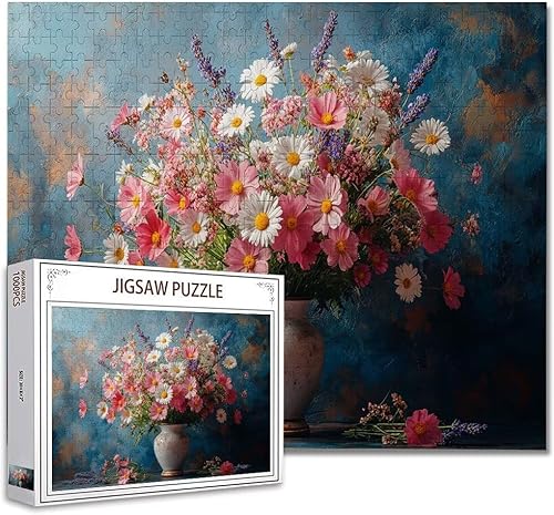 Puzzle 5000 Teile Blume Puzzle Erwachsene Groß Panorama, Klassische Schwerpuzzle PäDagogisches Spiel Herausforderung Impossible Kunstpuzzle, Compact Box Mit Poster Geschenke für Frauen/MäNner C-8 von Zhagynob