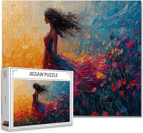 Puzzle 5000 Teile Bunt Puzzle Erwachsene Groß Panorama, Klassische Schwerpuzzle PäDagogisches Spiel Herausforderung Impossible Kunstpuzzle, Compact Box Mit Poster Geschenke für Frauen/MäNner V-3 von Zhagynob