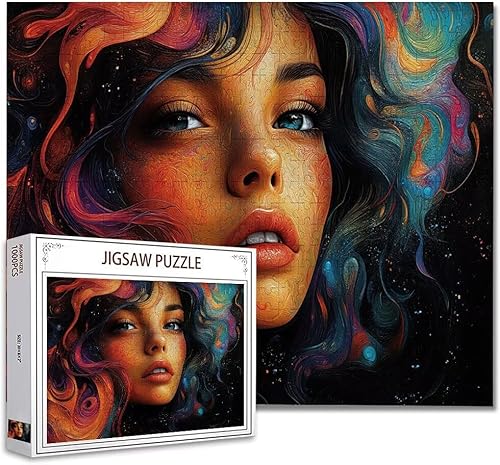 Puzzle 5000 Teile Farbe Puzzle Erwachsene Groß Panorama, Klassische Schwerpuzzle PäDagogisches Spiel Herausforderung Impossible Kunstpuzzle, Compact Box Mit Poster Geschenke für Frauen/MäNner E-9 von Zhagynob