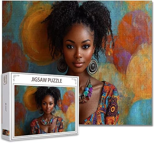 Puzzle 5000 Teile Frau Puzzle Erwachsene Groß Panorama, Klassische Schwerpuzzle PäDagogisches Spiel Herausforderung Impossible Kunstpuzzle, Compact Box Mit Poster Geschenke für Frauen/MäNner A-8 von Zhagynob