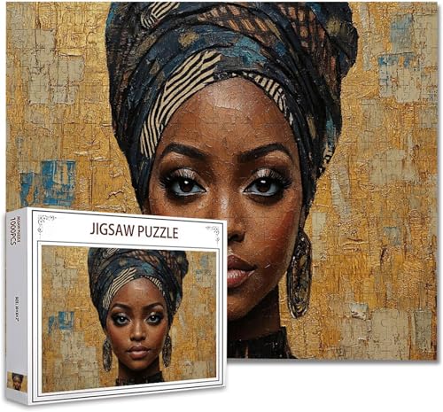 Puzzle 5000 Teile Frau Puzzle Erwachsene Groß Panorama, Klassische Schwerpuzzle PäDagogisches Spiel Herausforderung Impossible Kunstpuzzle, Compact Box Mit Poster Geschenke für Frauen/MäNner G-6 von Zhagynob