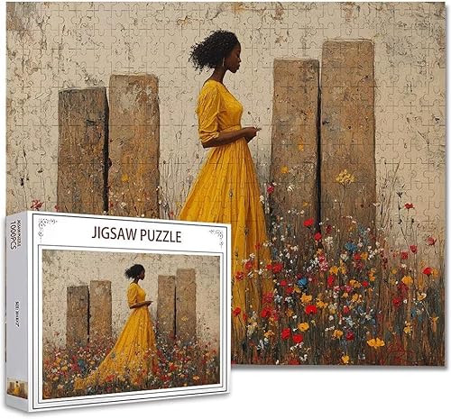 Puzzle 5000 Teile Frau Puzzle Erwachsene Groß Panorama, Klassische Schwerpuzzle PäDagogisches Spiel Herausforderung Impossible Kunstpuzzle, Compact Box Mit Poster Geschenke für Frauen/MäNner K-7 von Zhagynob