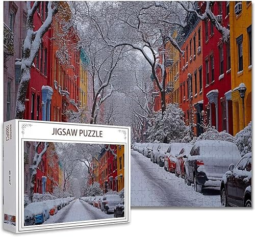 Puzzle 5000 Teile Kleine Stadt Puzzle Erwachsene Panorama Klassische Schwerpuzzle PäDagogisches Spiel Herausforderung Impossible Kunstpuzzle, Compact Box Mit Poster Geschenke für Frauen/MäNner D-2 von Zhagynob