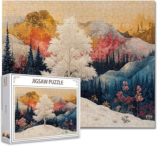 Puzzle 5000 Teile Landschaft Puzzle Erwachsene Groß Panorama, Klassische Schwerpuzzle PäDagogisches Spiel Herausforderung Impossible Kunstpuzzle, Compact Box Mit Poster Geschenke für Frauen/MäNner J-4 von Zhagynob