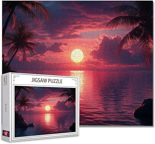 Puzzle 5000 Teile Landschaft Puzzle Erwachsene Groß Panorama, Klassische Schwerpuzzle PäDagogisches Spiel Herausforderung Impossible Kunstpuzzle, Compact Box Mit Poster Geschenke für Frauen/MäNner X-8 von Zhagynob