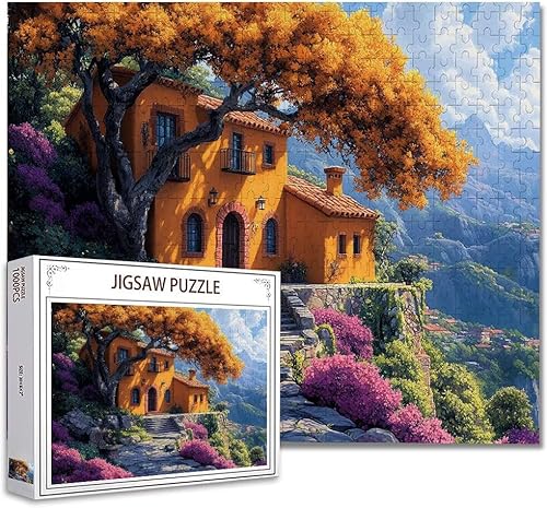 Puzzle 5000 Teile Landschaft Puzzle Erwachsene Groß Panorama, Klassische Schwerpuzzle PäDagogisches Spiel Herausforderung Impossible Kunstpuzzle, Compact Box Mit Poster Geschenke für Frauen/MäNner H-3 von Zhagynob