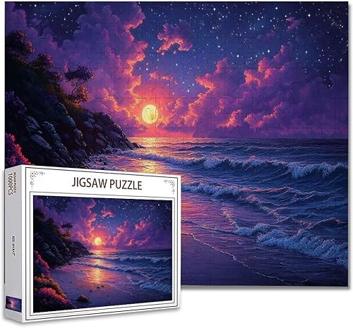 Puzzle 5000 Teile Landschaft Puzzle Erwachsene Groß Panorama, Klassische Schwerpuzzle PäDagogisches Spiel Herausforderung Impossible Kunstpuzzle, Compact Box Mit Poster Geschenke für Frauen/MäNner R-3 von Zhagynob
