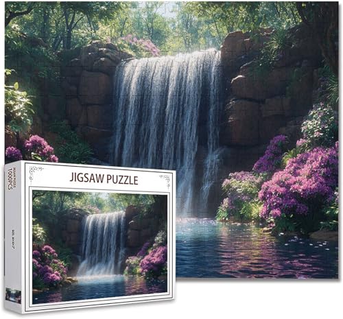 Puzzle 5000 Teile Landschaft Puzzle Erwachsene Groß Panorama, Klassische Schwerpuzzle PäDagogisches Spiel Herausforderung Impossible Kunstpuzzle, Compact Box Mit Poster Geschenke für Frauen/MäNner E-6 von Zhagynob