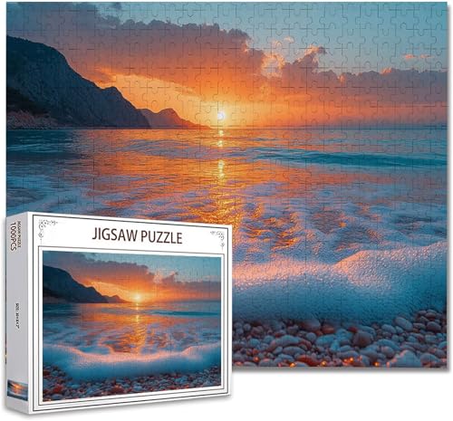 Puzzle 5000 Teile Landschaft Puzzle Erwachsene Groß Panorama, Klassische Schwerpuzzle PäDagogisches Spiel Herausforderung Impossible Kunstpuzzle, Compact Box Mit Poster Geschenke für Frauen/MäNner T-9 von Zhagynob