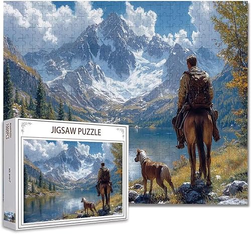 Puzzle 5000 Teile Landschaft Puzzle Erwachsene Groß Panorama Klassische Schwerpuzzle PäDagogisches Spiel Herausforderung Impossible Kunstpuzzle, Compact Box Mit Poster Geschenke für Frauen/MäNner Z-44 von Zhagynob