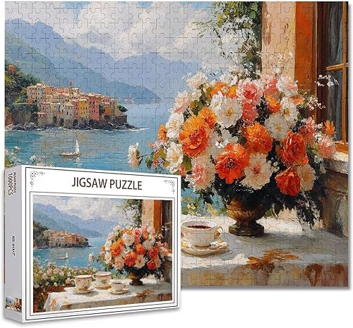 Puzzle 5000 Teile Landschaft Puzzle Erwachsene Groß Panorama Klassische Schwerpuzzle PäDagogisches Spiel Herausforderung Impossible Kunstpuzzle, Compact Box Mit Poster Geschenke für Frauen/MäNner O-75 von Zhagynob