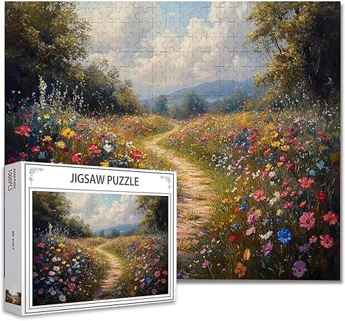 Puzzle 5000 Teile Landschaft Puzzle Erwachsene Groß Panorama Klassische Schwerpuzzle PäDagogisches Spiel Herausforderung Impossible Kunstpuzzle, Compact Box Mit Poster Geschenke für Frauen/MäNner B-46 von Zhagynob