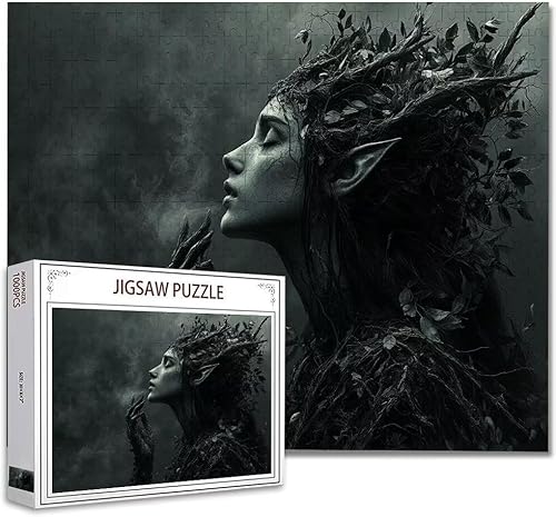Puzzle 5000 Teile Schwarz Weiß Puzzle Erwachsene Panorama Klassische Schwerpuzzle PäDagogisches Spiel Herausforderung Impossible Kunstpuzzle, Compact Box Mit Poster Geschenke für Frauen/MäNner M-2 von Zhagynob