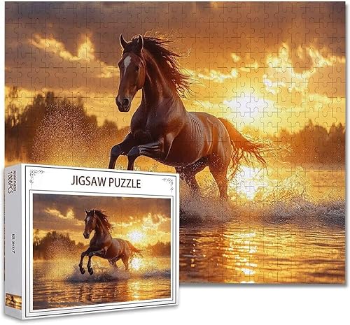 Puzzle 5000 Teile Tier Puzzle Erwachsene Groß Panorama, Klassische Schwerpuzzle PäDagogisches Spiel Herausforderung Impossible Kunstpuzzle, Compact Box Mit Poster Geschenke für Frauen/MäNner U-3 von Zhagynob