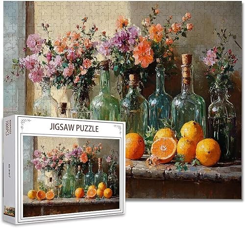 Puzzle 6000 Teile Blume DIY Klassische Puzzle Erwachsene Holzpuzzle EIN Herausforderndes RäTsel Trainieren Gehirn Denken Compact Box Mit Poster, Puzzlespiele Die Ganze Familie 105.5X179.5cm S-2 von Zhagynob