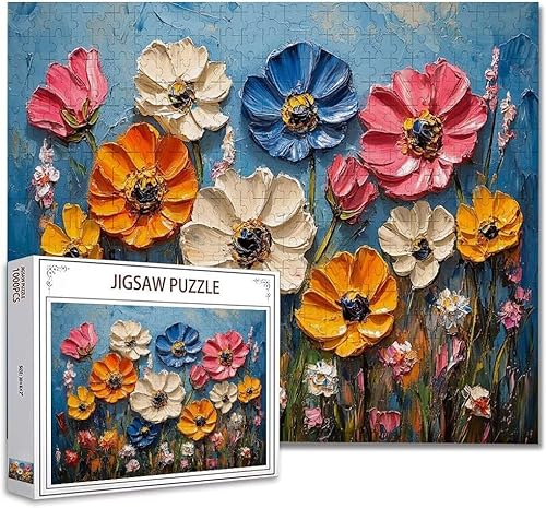 Puzzle 6000 Teile Blume DIY Klassische Puzzle Erwachsene Holzpuzzle EIN Herausforderndes RäTsel Trainieren Gehirn Denken Compact Box Mit Poster, Puzzlespiele Die Ganze Familie 105.5X179.5cm Y-7 von Zhagynob