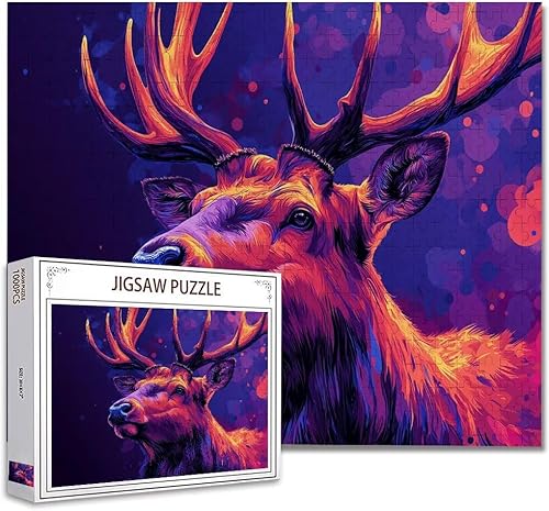 Puzzle 6000 Teile Farbige Kuh Klassische Puzzle Erwachsene Holzpuzzle EIN Herausforderndes RäTsel Trainieren Gehirn Denken Compact Box Mit Poster, Puzzlespiele Die Ganze Familie 105.5X179.5cm Y-5 von Zhagynob
