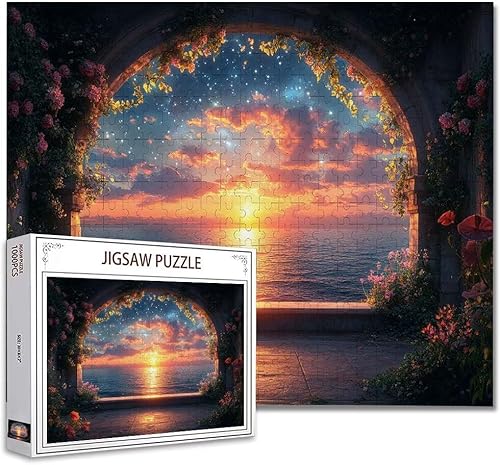 Puzzle 6000 Teile Landschaft Klassische Puzzle Erwachsene Holzpuzzle EIN Herausforderndes RäTsel Trainieren Gehirn Denken Compact Box Mit Poster, Puzzlespiele Die Ganze Familie 105.5X179.5cm E-14 von Zhagynob