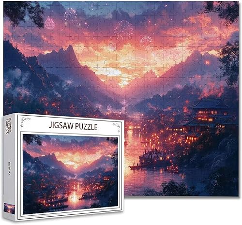 Puzzle 6000 Teile Landschaft Klassische Puzzle Erwachsene Holzpuzzle EIN Herausforderndes RäTsel Trainieren Gehirn Denken Compact Box Mit Poster, Puzzlespiele Die Ganze Familie 105.5X179.5cm O-2 von Zhagynob