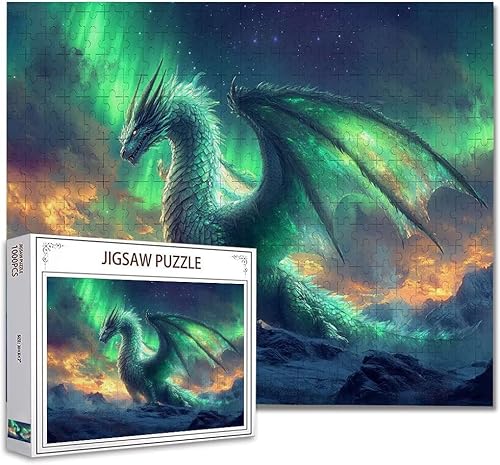 Puzzle 6000 Teile Nordlicht Klassische Puzzle Erwachsene Holzpuzzle EIN Herausforderndes RäTsel Trainieren Gehirn Denken Compact Box Mit Poster, Puzzlespiele Die Ganze Familie 105.5X179.5cm W-6 von Zhagynob