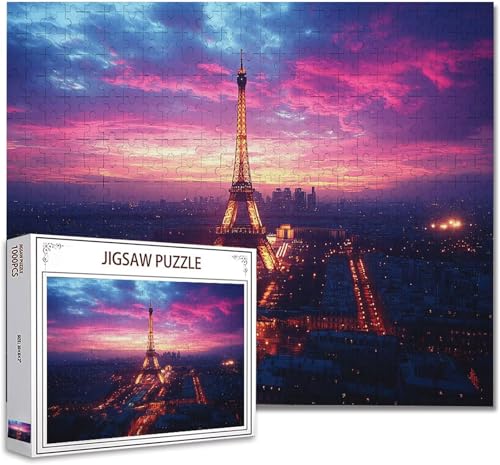 Puzzle 6000 Teile Paris DIY Klassische Puzzle Erwachsene Holzpuzzle EIN Herausforderndes RäTsel Trainieren Gehirn Denken Compact Box Mit Poster, Puzzlespiele Die Ganze Familie 105.5X179.5cm R-5 von Zhagynob