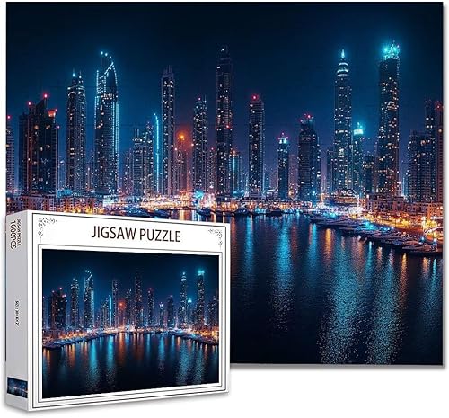 Puzzle 6000 Teile Stadt DIY Klassische Puzzle Erwachsene Holzpuzzle EIN Herausforderndes RäTsel Trainieren Gehirn Denken Compact Box Mit Poster, Puzzlespiele Die Ganze Familie 105.5X179.5cm H-7 von Zhagynob