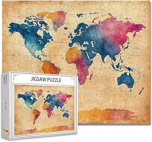 Puzzle 6000 Teile Weltkarte Klassische Puzzle Erwachsene Holzpuzzle EIN Herausforderndes RäTsel Trainieren Gehirn Denken Compact Box Mit Poster, Puzzlespiele Die Ganze Familie 105.5X179.5cm G-7 Puzzle 6000 Teile Weltkarte Klassische Puzzle Erwachsene Holzpuzzle EIN Herausforderndes RäTsel Trainieren Gehirn Denken Compact Box Mit Poster, Puzzlespiele Die Ganze Familie 105.5X179.5cm G-7 von Zhagynob