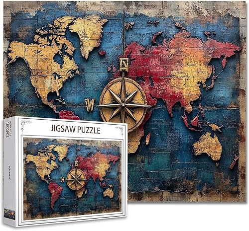 Puzzle 6000 Teile Weltkarte Klassische Puzzle Erwachsene Holzpuzzle EIN Herausforderndes RäTsel Trainieren Gehirn Denken Compact Box Mit Poster, Puzzlespiele Die Ganze Familie 105.5X179.5cm U-4 Puzzle 6000 Teile Weltkarte Klassische Puzzle Erwachsene Holzpuzzle EIN Herausforderndes RäTsel Trainieren Gehirn Denken Compact Box Mit Poster, Puzzlespiele Die Ganze Familie 105.5X179.5cm U-4 von Zhagynob