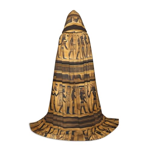 ZhanMg Ägypten Hieroglyphen Kapuzenumhang - Ideal für Cosplay, Halloween, Ostern - Bequemer Umhang Robe für Bühnenkostüme ZhanMg Ägypten Hieroglyphen Kapuzenumhang - Ideal für Cosplay, Halloween, Ostern - Bequemer Umhang Robe für Bühnenkostüme von ZhanMg