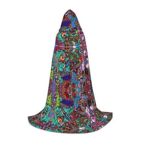 ZhanMg Abstrakte Kunst Kapuzenumhang - Ideal für Cosplay, Halloween, Ostern - Bequemer Umhang Robe für Bühnenkostüme ZhanMg Abstrakte Kunst Kapuzenumhang - Ideal für Cosplay, Halloween, Ostern - Bequemer Umhang Robe für Bühnenkostüme von ZhanMg