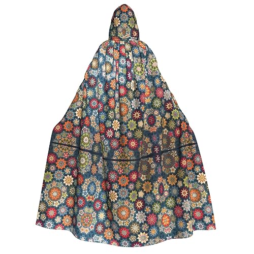 ZhanMg Böhmische Blume Kapuzenumhang für Erwachsene - Cosplay Weihnachten Umhang Robe für Halloween, Ostern, Karneval, Partys, Maskerade ZhanMg Böhmische Blume Kapuzenumhang für Erwachsene - Cosplay Weihnachten Umhang Robe für Halloween, Ostern, Karneval, Partys, Maskerade von ZhanMg